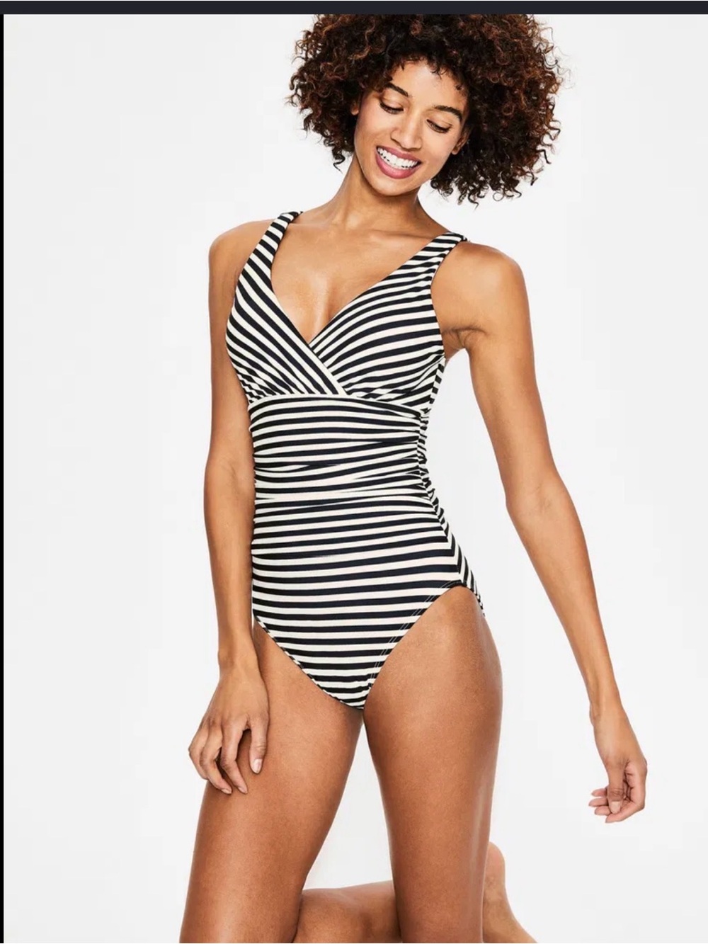 Boden Talamanca Swimsuit blue white swim NWT 6L